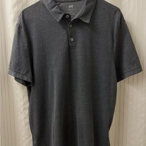 H&M Men's Grey Polo Shirt